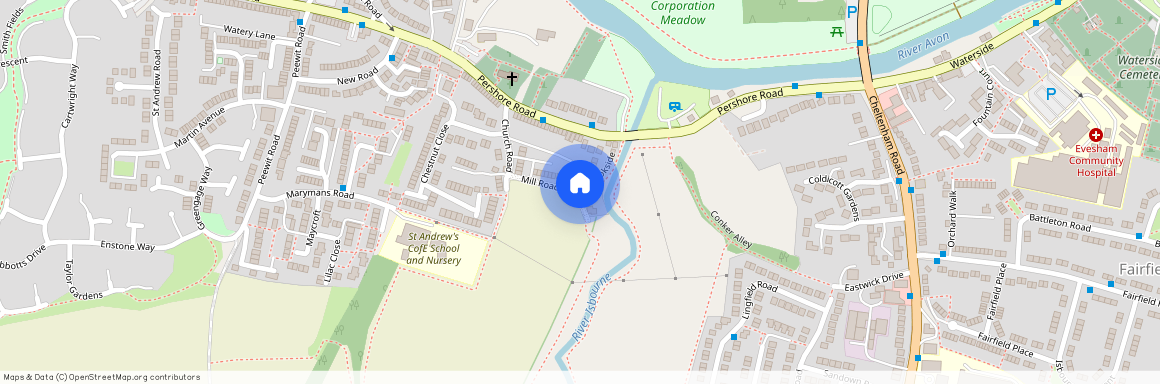 Brookside, Evesham, WR11