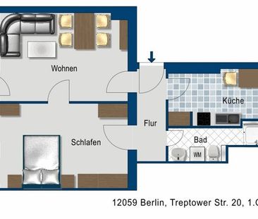 2-Zimmewohnung im Herzen von Neukölln ! - Foto 1
