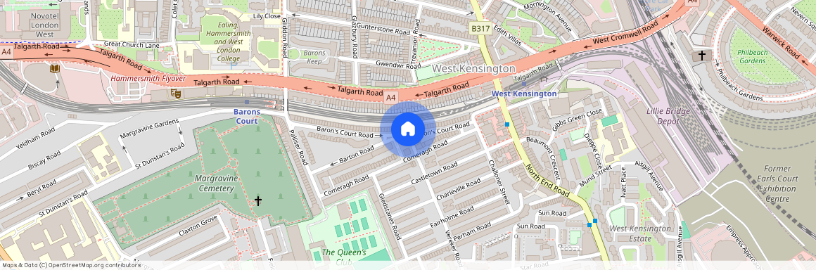 Vereker Road, Barons Court, London, W14