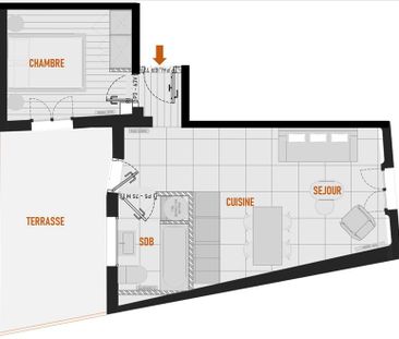 2 pièces - Meublé - 32 m² - 1er étage - Colocation non autorisée - Photo 2