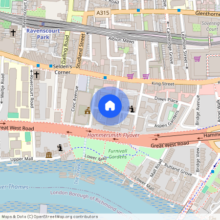 Riverside Gardens, Hammersmith, London, W6