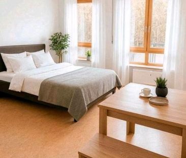 Helle möblierte 1-Zimmer-Wohnung mit Einbauküche & Balkon - Photo 1