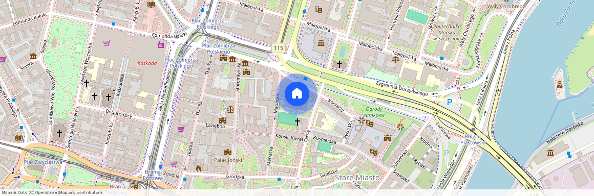 Plac Mariacki, Międzyodrze-Wyspa Pucka, Śródmieście, Szczecin, zachodniopomorskie