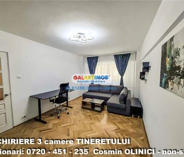 3 camere decomandat Tineretului langa metrou prima inchiriere - Fotografie 3
