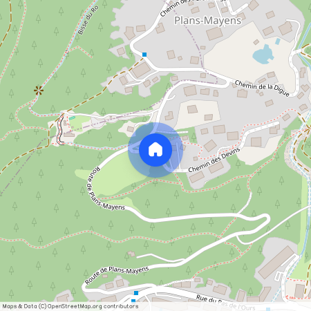 chemin des devins, Crans-Montana