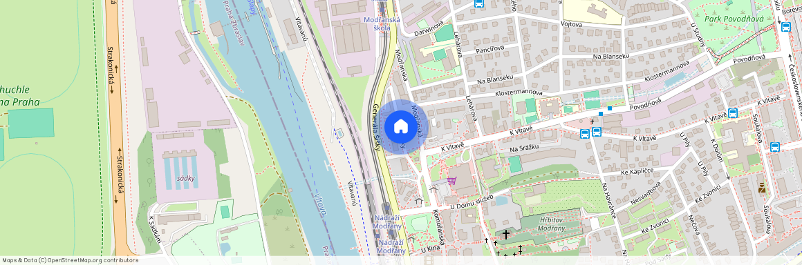 U zastávky, Praha 4 - Modřany