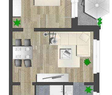2-Raum-Wohnung - Foto 1