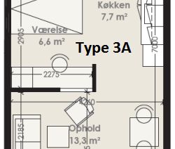 2-værelses studiebolig (Type 4) - Photo 1