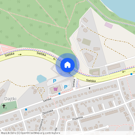 ul. Sielska, Dajtki, Olsztyn, warmińsko-mazurskie