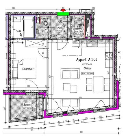 Appartement te huur - Photo 2