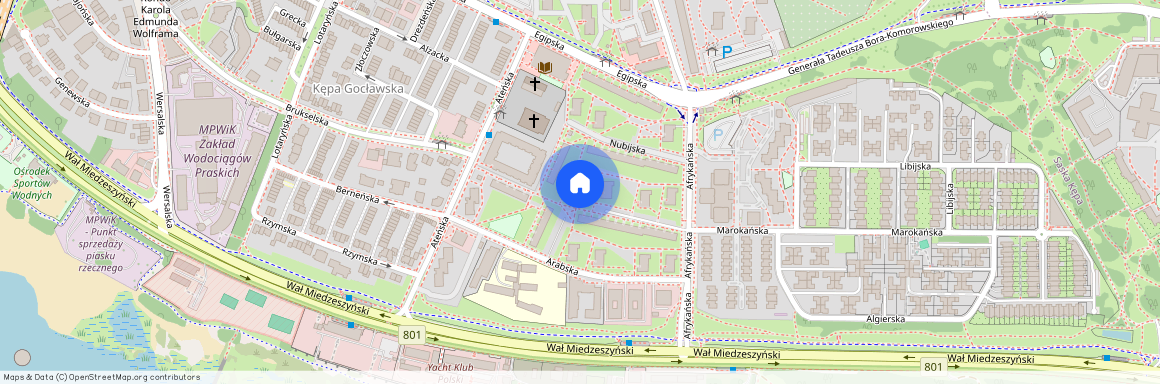 ul. Arabska 8b, Saska Kępa, Praga-Południe, Warszawa, mazowieckie