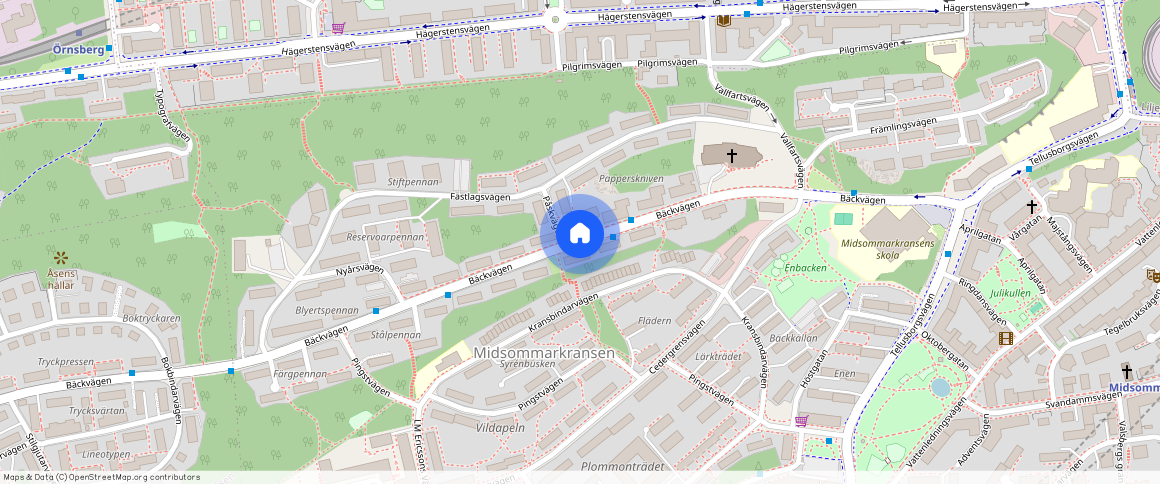 Bäckvägen, Hägersten