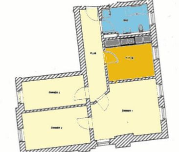 Helle, freundliche 3-Zimmerwohnung mit Laminatfußboden (+neue EBK w... - Photo 2