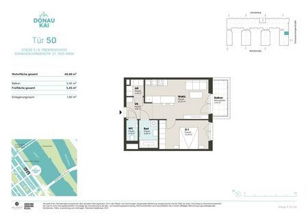 ab 15.08. verfügbar: Traumhafte 2 Zimmer Wohnung im 6. Obergeschoss mit Lift - Photo 3