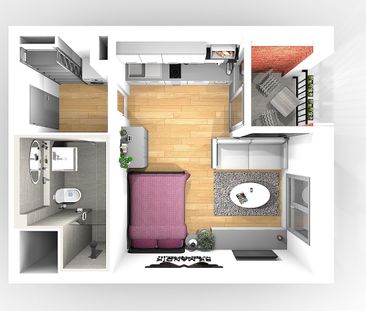 Pronájem bytu 1+kk 28 m² - Photo 4