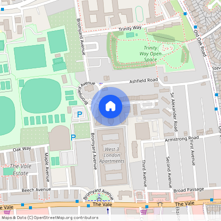 3 bed, 2 bath apartment with Parking + Balcony - Napier House, Bromyard Avenue, London, W3 7FF