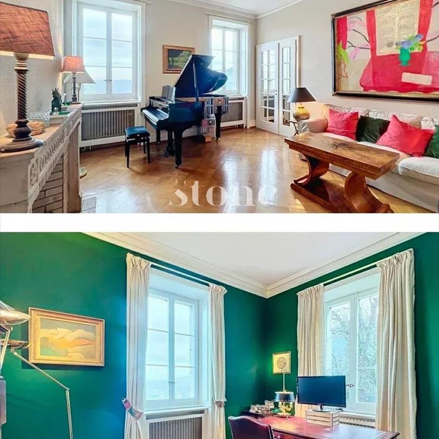 Elegantes 6-Zimmer-Apartment im Schloss Veyrier - Photo 1