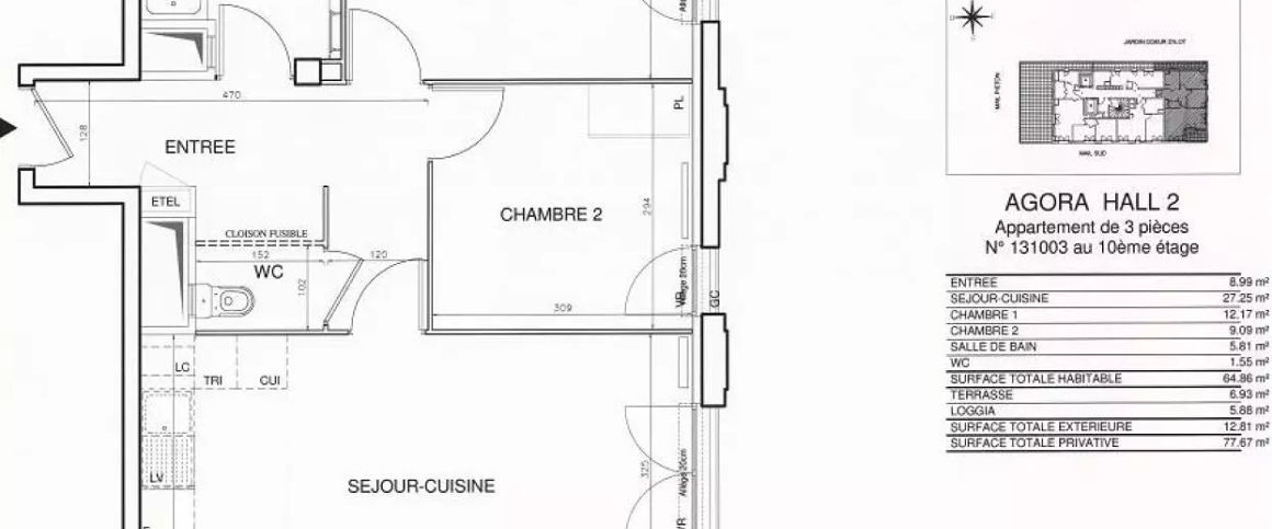 location Appartement T3 DE 64.6m² À BOBIGNY - Photo 1