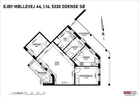Dejlig 3-værelses lejlighed i Odense - Foto 3