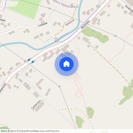 ul. Wolności, Cieplice Śląskie-Zdrój, Jelenia Góra, dolnośląskie