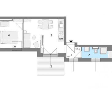 2-Zimmer-Wohnung mit Balkon und Dachterrasse - Photo 4