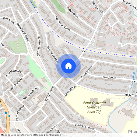 Dyffryn Road, Rhydyfelin