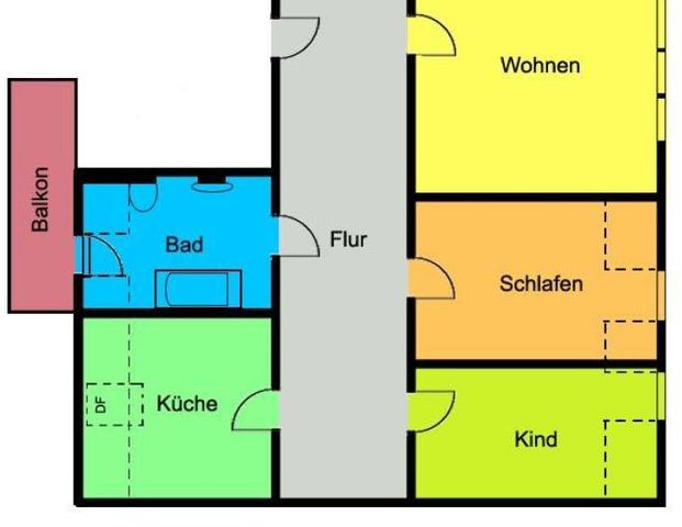Individuelle Wohlfühlwohnung unterm Dach! Hofseitiger Balkon und toller Blick! - Photo 1