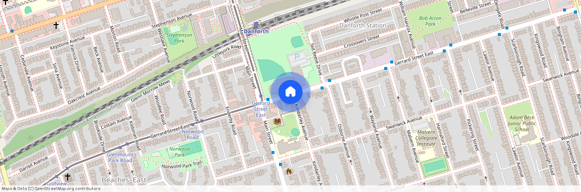 google map, Old Toronto, Old Toronto, Toronto, M4E 1G3