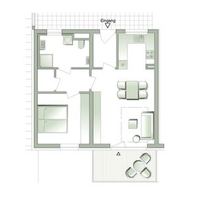 Helle 2-Zimmer-Wohnung mit Balkon - Foto 2