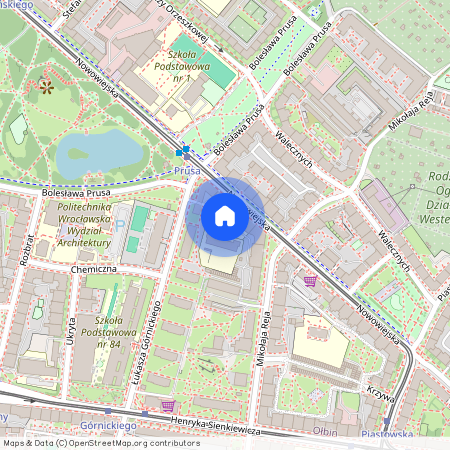 ul. Henryka Sienkiewicza, Ołbin, Śródmieście, Wrocław, dolnośląskie