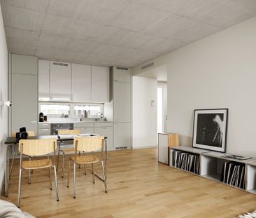 Moderne Leichtigkeit: 2.5-Zimmer-Wohnung im architektonischen Riegel - Foto 1