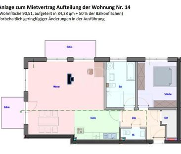 Unmöblierte, barrierefreie 2-Zimmerwohnung mit 2 Balkonen & Aufzug ... - Photo 5
