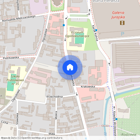 ul. Krakowska, Stare Miasto, Częstochowa, śląskie