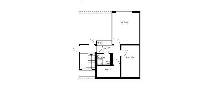 2-Zimmer-Dachgeschosswohnung mit Wohnberechtigungsschein (WBS) - Photo 1