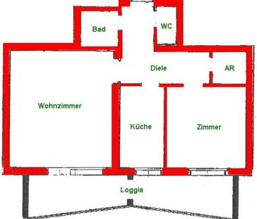 Sehr helle, schöne und ruhige Loggiawohnung im 3. Liftstock mit Aus... - Photo 6