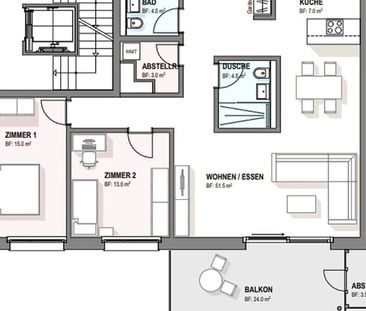 3½ Zimmer-Wohnung in Kloten (ZH), möbliert, auf Zeit - Photo 3