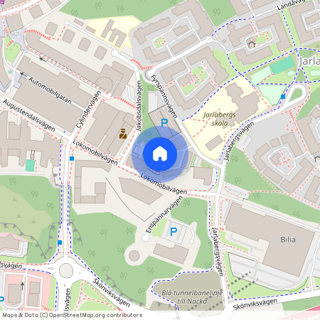 Fyrspannsvägen, Nacka