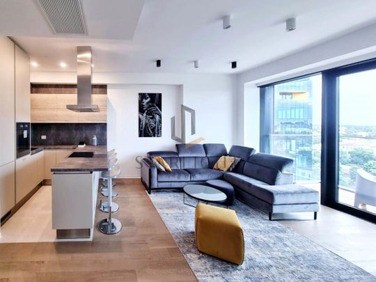 ONE Floreasca City elegant design 2 bedroom For Rent - Fotografie 1