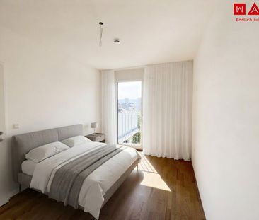 Westseitige 2-Zimmer Neubauwohnung mit großem Balkon und gekühltes Raumklima! - Photo 6