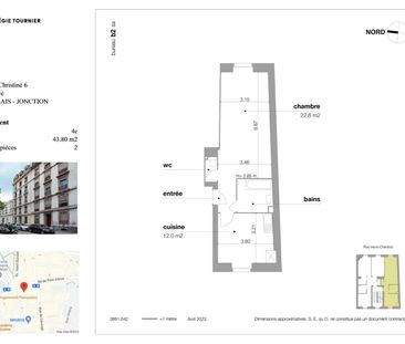 2 Zimmer, 44 m², 4. Stock - Photo 3