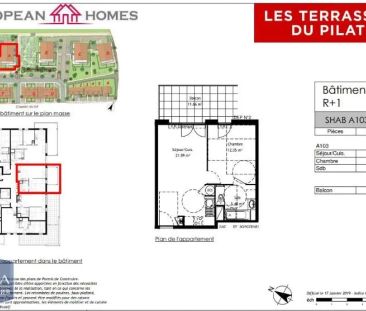 Appartement à louer 2 pièces 39.42m² - Photo 1