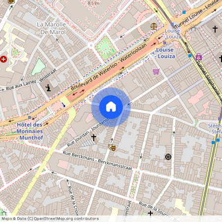 Rue Jourdan 71 1D, 1060 Saint-Gilles