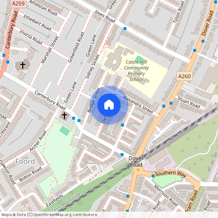 Denmark Street, Folkestone, Kent, CT19