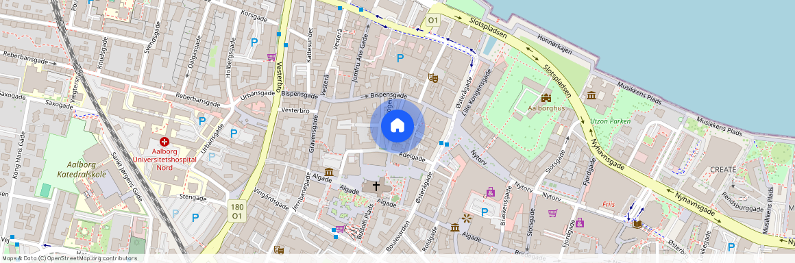 C. W. Obels Plads 1B, 2. mf. 9000 Aalborg