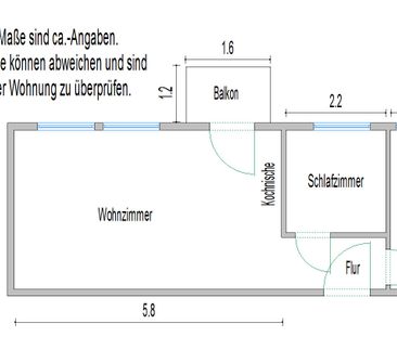 2 Zimmer mit Dusche und Balkon - Foto 3