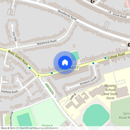 College road, B13, Moseley, Birmingham