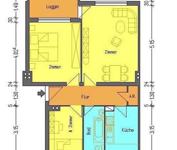 Helle Wohnung mit Balkon - saniert! - Photo 1