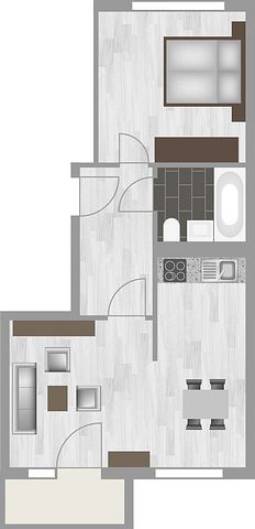 2-Raum-Wohnung Am Rosengarten 83a - Photo 4