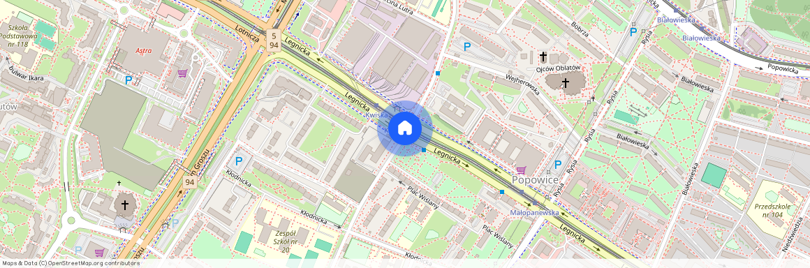 Fabryczna, Popowice, Legnicka, Wrocław