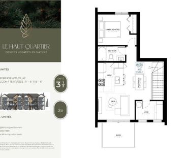 3 1/2 condo locatif neuf - Photo 4